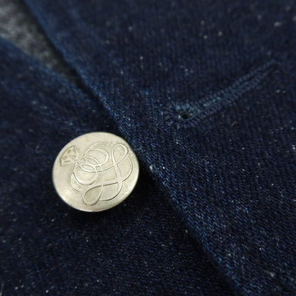 【中古】フォーティーカラッツアンドゴーニーゴ 40ct&amp;525 スリーピース ストレッチ コットンアクリルポリエステル デニム セットアップ ネイビー【サイズJK3/PT・VE4】【 状態ランクC 】【 メンズ 】