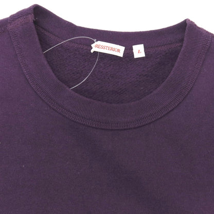 【中古】ドレステリア DRESSTERIOR コットン クルーネック スウェット パープル【サイズL】【 状態ランクC 】【 メンズ 】