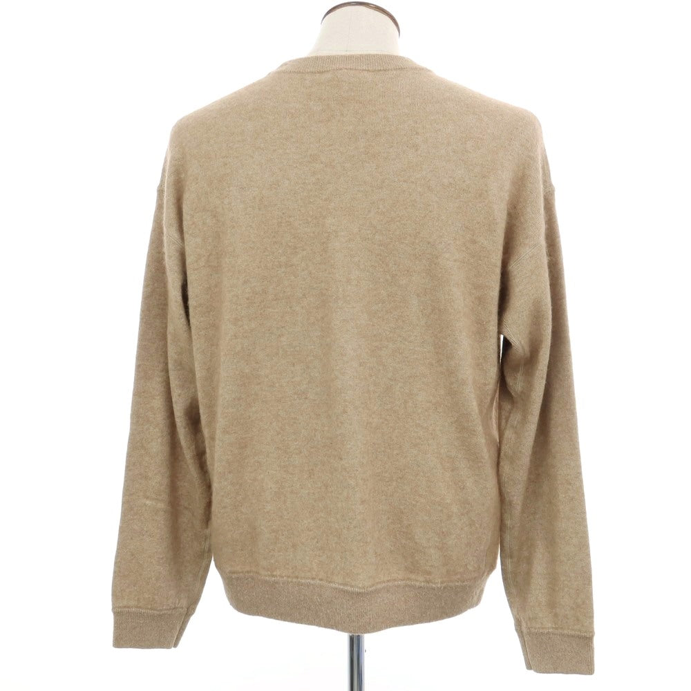 【中古】ドレステリア DRESSTERIOR × 櫻井貴史 ウールレーヨンナイロン シャギーラクーン ニット ベージュ【サイズL】【 状態ランクB 】【 メンズ 】