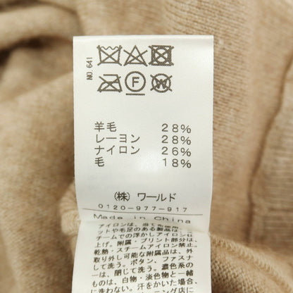【中古】ドレステリア DRESSTERIOR × 櫻井貴史 ウールレーヨンナイロン シャギーラクーン ニット ベージュ【サイズL】【 状態ランクB 】【 メンズ 】