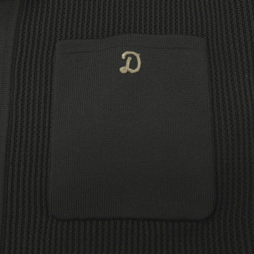 【中古】ドレステリア DRESSTERIOR ポリエステル オープンカラー 半袖ニットシャツ ブラック【サイズXL】【 状態ランクB 】【 メンズ 】