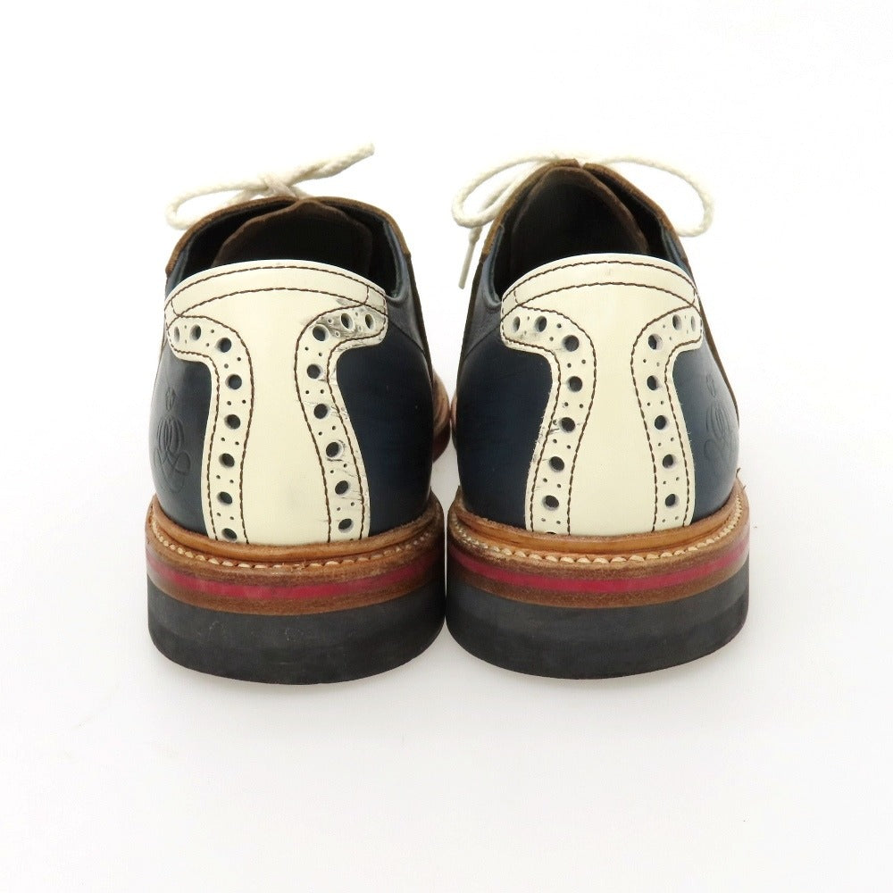 【中古】リーガル REGAL レザー ドレスシューズ ネイビーxブラウン【サイズ26 1/2】【 状態ランクC 】【 メンズ 】