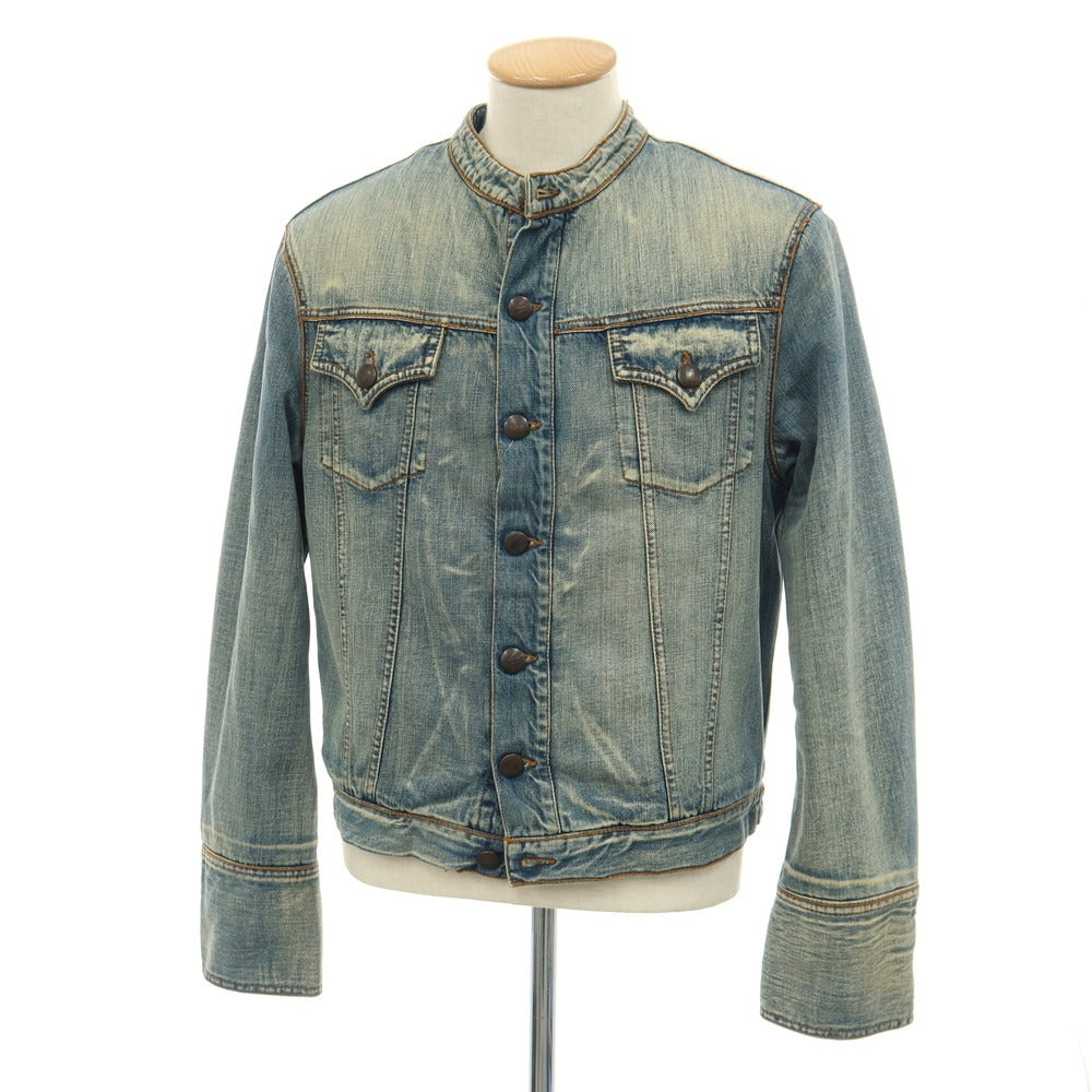 【中古】ディーケーエヌワイジーンズ DKNY JEANS コットンポリエステルナイロン 中綿入り デニムジャケット ブルー【サイズS】【 状態ランクC 】【 メンズ 】