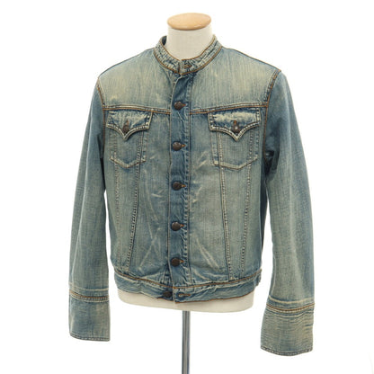 【中古】ディーケーエヌワイジーンズ DKNY JEANS コットンポリエステルナイロン 中綿入り デニムジャケット ブルー【サイズS】【 状態ランクC 】【 メンズ 】