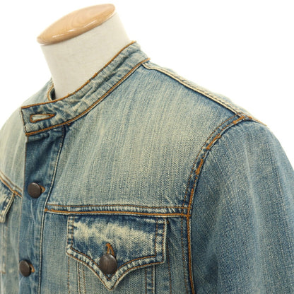 【中古】ディーケーエヌワイジーンズ DKNY JEANS コットンポリエステルナイロン 中綿入り デニムジャケット ブルー【サイズS】【 状態ランクC 】【 メンズ 】