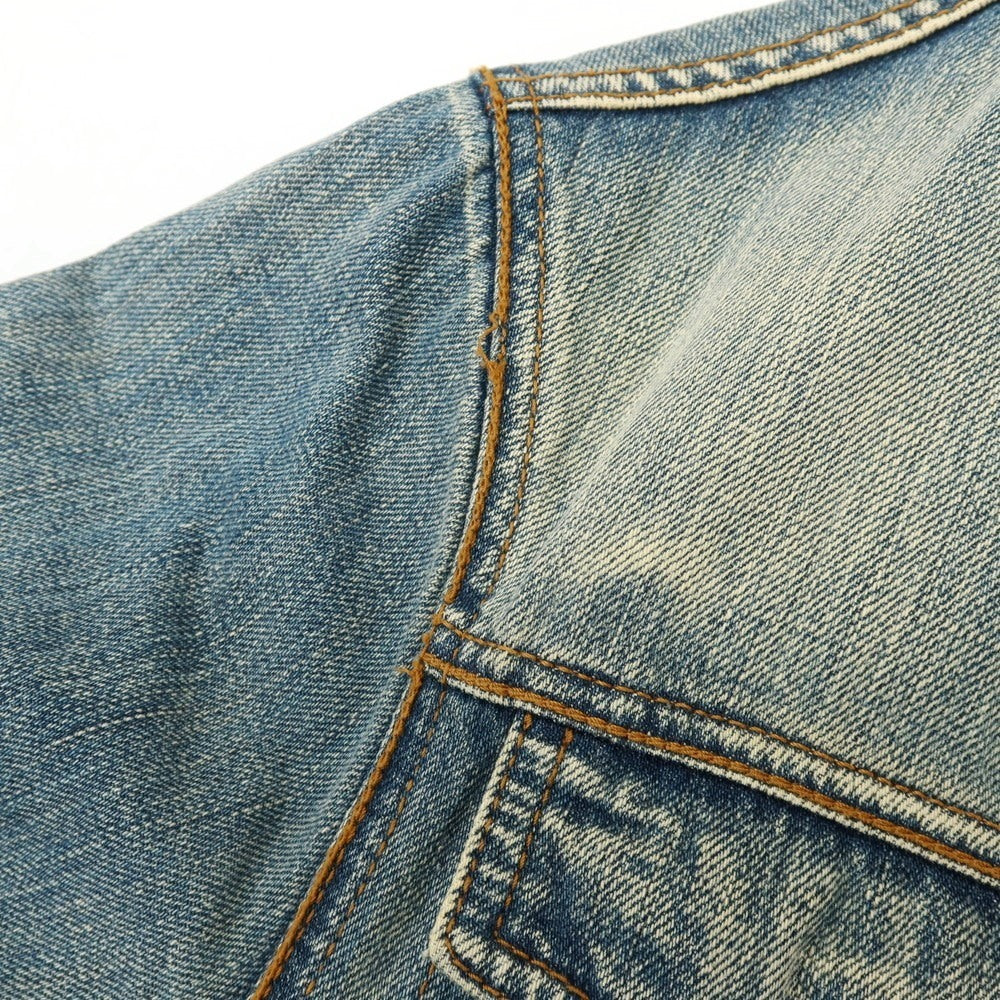 【中古】ディーケーエヌワイジーンズ DKNY JEANS コットンポリエステルナイロン 中綿入り デニムジャケット ブルー【サイズS】【 状態ランクC 】【 メンズ 】