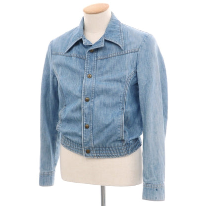 【中古】リー Lee 70’s コットン デニムジャケット LeeSet ライトブルー【サイズ表記不明（XS位）】【 状態ランクC 】【 メンズ 】