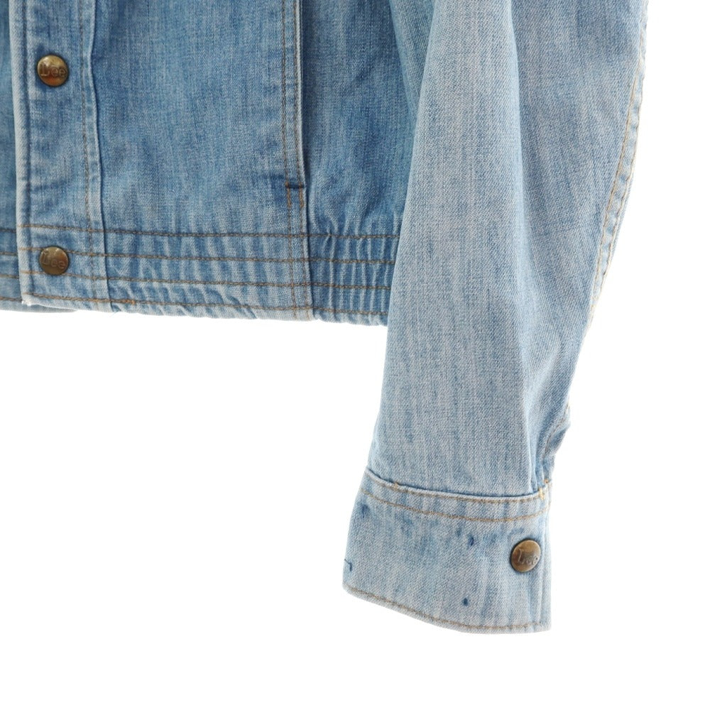 【中古】リー Lee 70’s コットン デニムジャケット LeeSet ライトブルー【サイズ表記不明（XS位）】【 状態ランクC 】【 メンズ 】