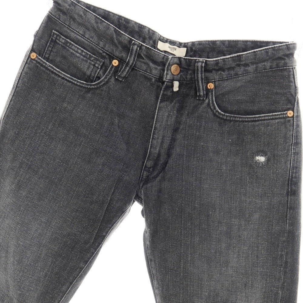 【中古】インコテックス INCOTEX CINQUE コットン デニムパンツ ジーンズ ブラック系【サイズ32】【 状態ランクC 】【 メンズ 】