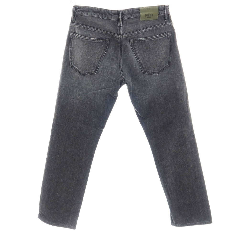 【中古】インコテックス INCOTEX CINQUE コットン デニムパンツ ジーンズ ブラック系【サイズ32】【 状態ランクC 】【 メンズ 】