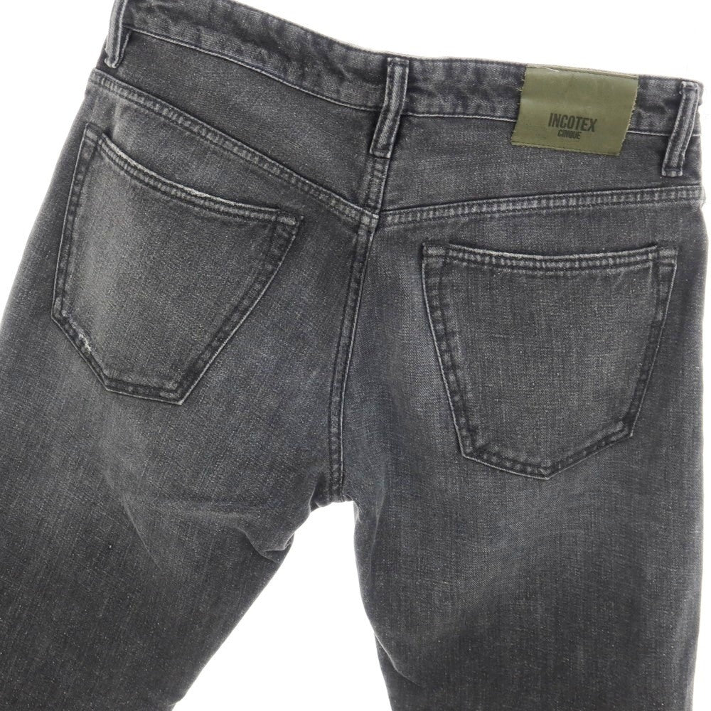 【中古】インコテックス INCOTEX CINQUE コットン デニムパンツ ジーンズ ブラック系【サイズ32】【 状態ランクC 】【 メンズ 】