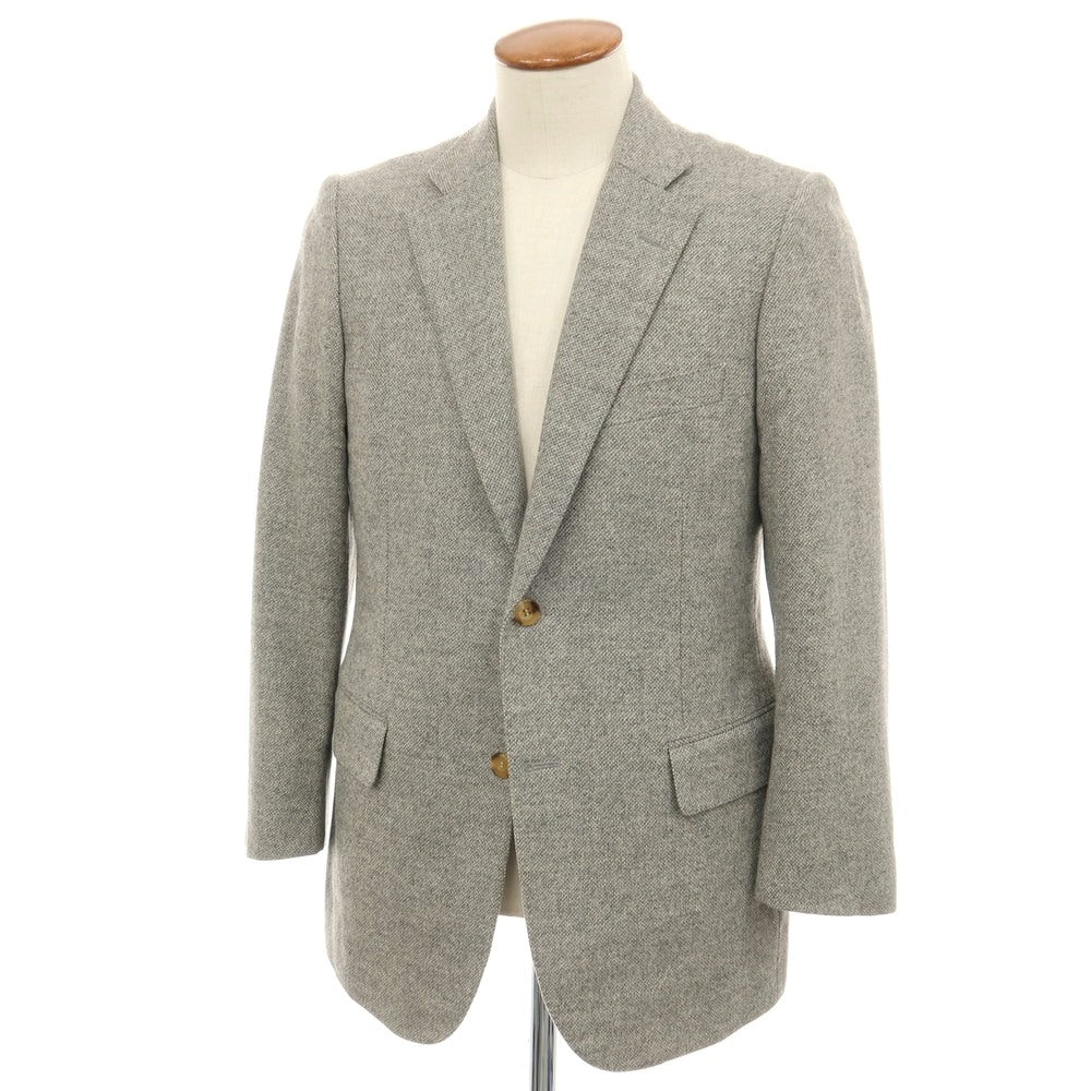 【中古】ポールスチュアート PAUL STUART ウールカシミヤ 2B テーラードジャケット グレー【サイズAB5】【 状態ランクB 】【 メンズ 】