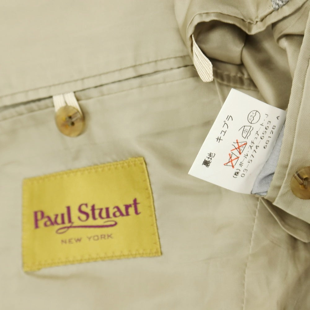 【中古】ポールスチュアート PAUL STUART ウールカシミヤ 2B テーラードジャケット グレー【サイズAB5】【 状態ランクB 】【 メンズ 】