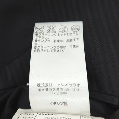 【中古】タリアトーレ TAGLIATORE スリーピース ウール ヘリンボーン ストライプ 2つボタンスーツ ダークグレーxブラック【サイズ46】【 状態ランクD 】【 メンズ 】