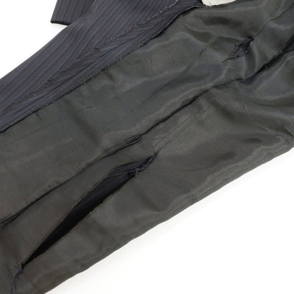 【中古】タリアトーレ TAGLIATORE スリーピース ウール ヘリンボーン ストライプ 2つボタンスーツ ダークグレーxブラック【サイズ46】【 状態ランクD 】【 メンズ 】