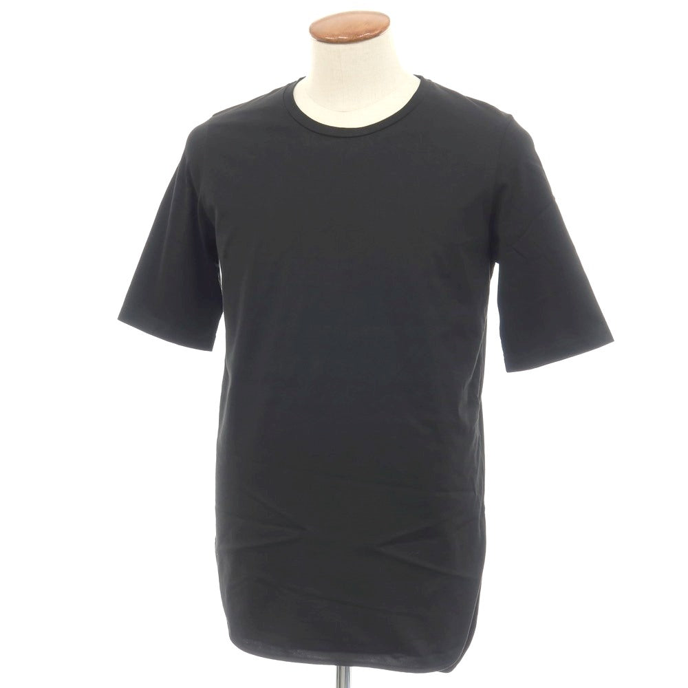 【中古】エイトン ATON コットン クルーネック ラウンドヘム 半袖Ｔシャツ ブラック系【サイズ2】【 状態ランクB 】【 メンズ 】