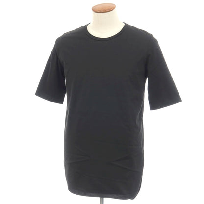 【中古】エイトン ATON コットン クルーネック ラウンドヘム 半袖Ｔシャツ ブラック系【サイズ2】【 状態ランクB 】【 メンズ 】