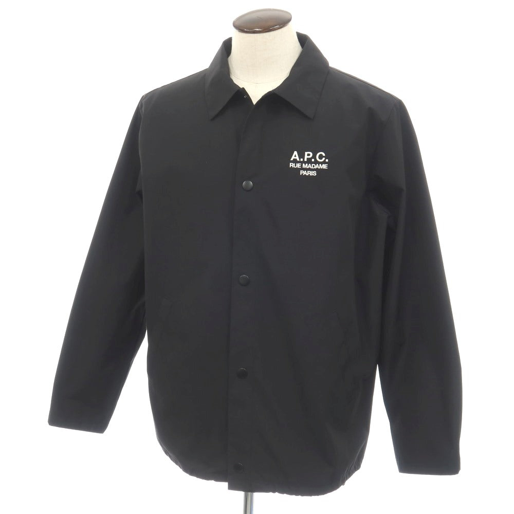 【中古】アーペーセー A.P.C. ポリエステルコットン コーチジャケット ブラック【サイズL】【 状態ランクB 】【 メンズ 】