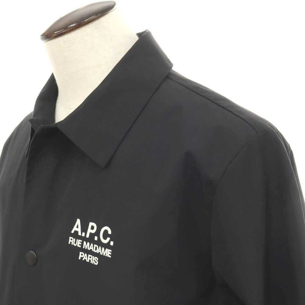 【中古】アーペーセー A.P.C. ポリエステルコットン コーチジャケット ブラック【サイズL】【 状態ランクB 】【 メンズ 】