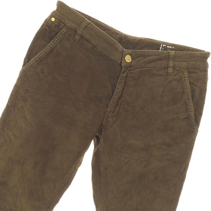 【中古】ピーティートリノ PT TORINO TOMORROWLAND別注 GRUNGE ストレッチ コットン 細畝 コーデュロイパンツ ブラウン【サイズ32】【 状態ランクB 】【 メンズ 】