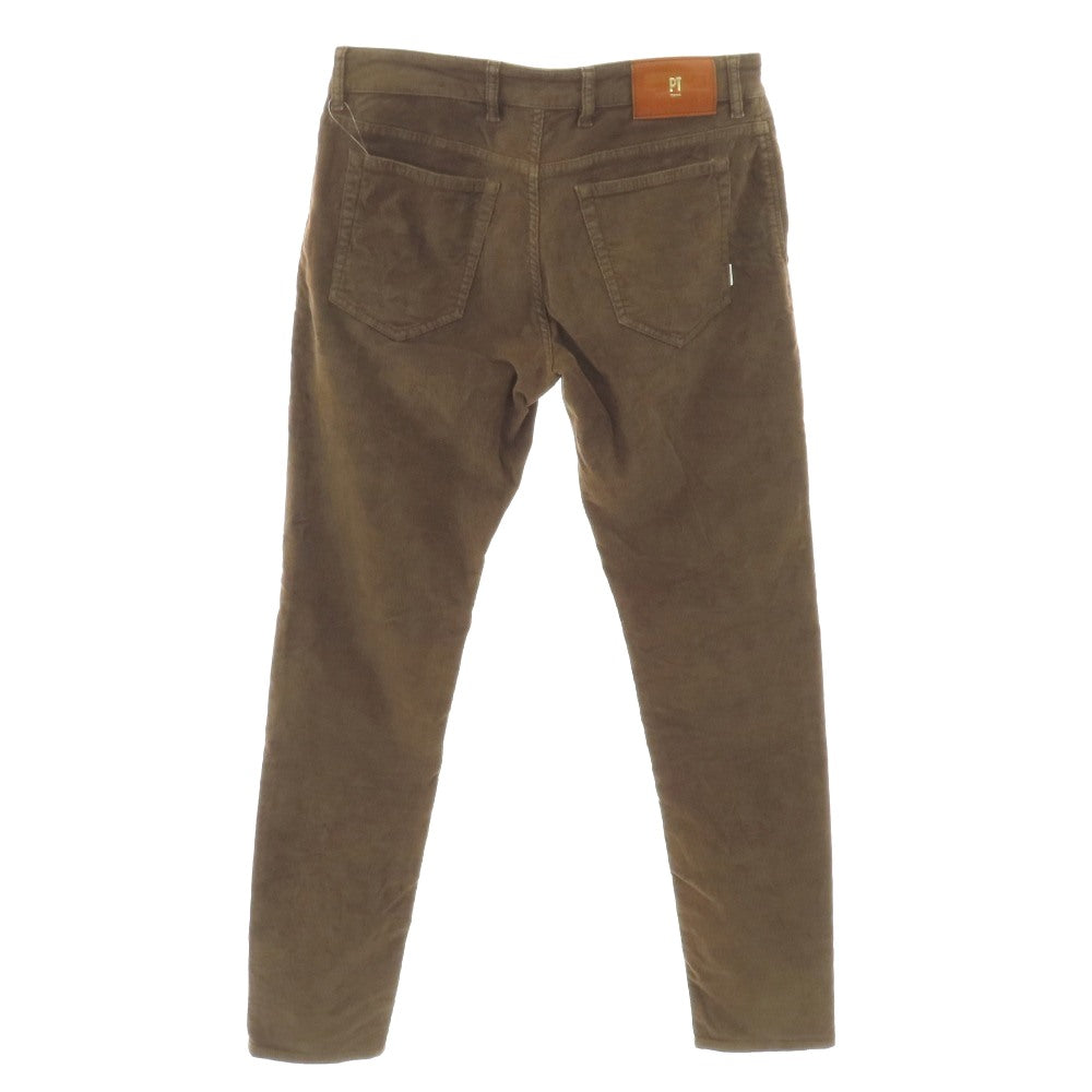 【中古】ピーティートリノ PT TORINO TOMORROWLAND別注 GRUNGE ストレッチ コットン 細畝 コーデュロイパンツ ブラウン【サイズ32】【 状態ランクB 】【 メンズ 】