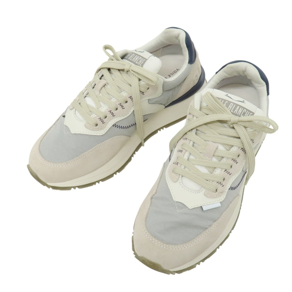 【中古】ボイルブランシェ VOILE BLANCHE ナイロン スエード スニーカー グレー【サイズ40】【 状態ランクB 】【 メンズ 】