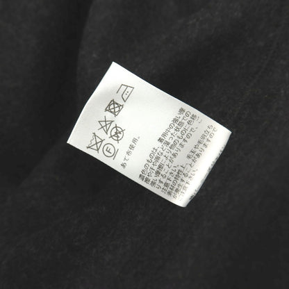 【中古】バーニーズニューヨーク BARNEYS NEWYORK ウールナイロンカシミヤ ヘリンボーン調 1B ノーカラージャケット チャコール【サイズM】【 状態ランクA 】【 メンズ 】
