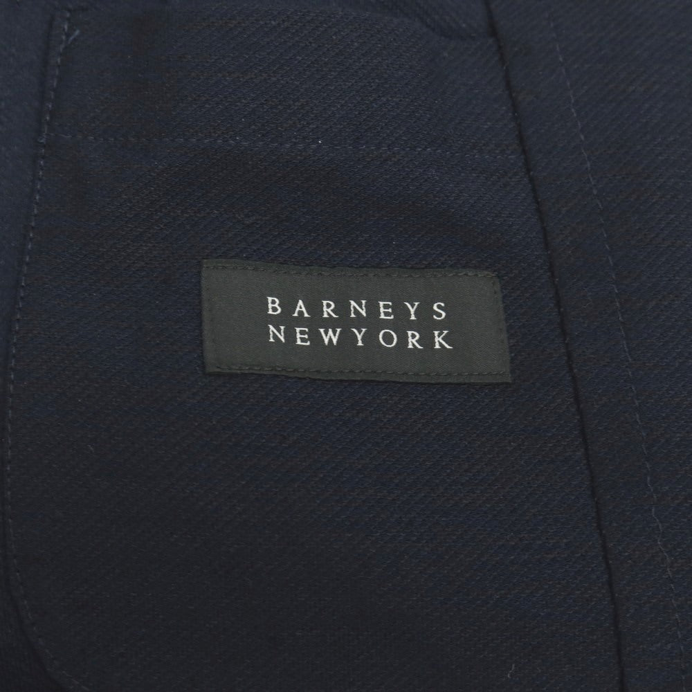 【中古】バーニーズニューヨーク BARNEYS NEWYORK リネンコットンナイロン ジャージー 3B カジュアルジャケット ネイビー【サイズ48】【 状態ランクB 】【 メンズ 】