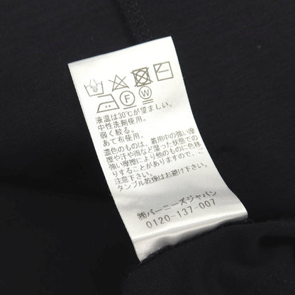 【中古】バーニーズニューヨーク BARNEYS NEWYORK コットン ジャージー 1B ノーカラージャケット ブラックネイビー系【サイズM】【 状態ランクB 】【 メンズ 】