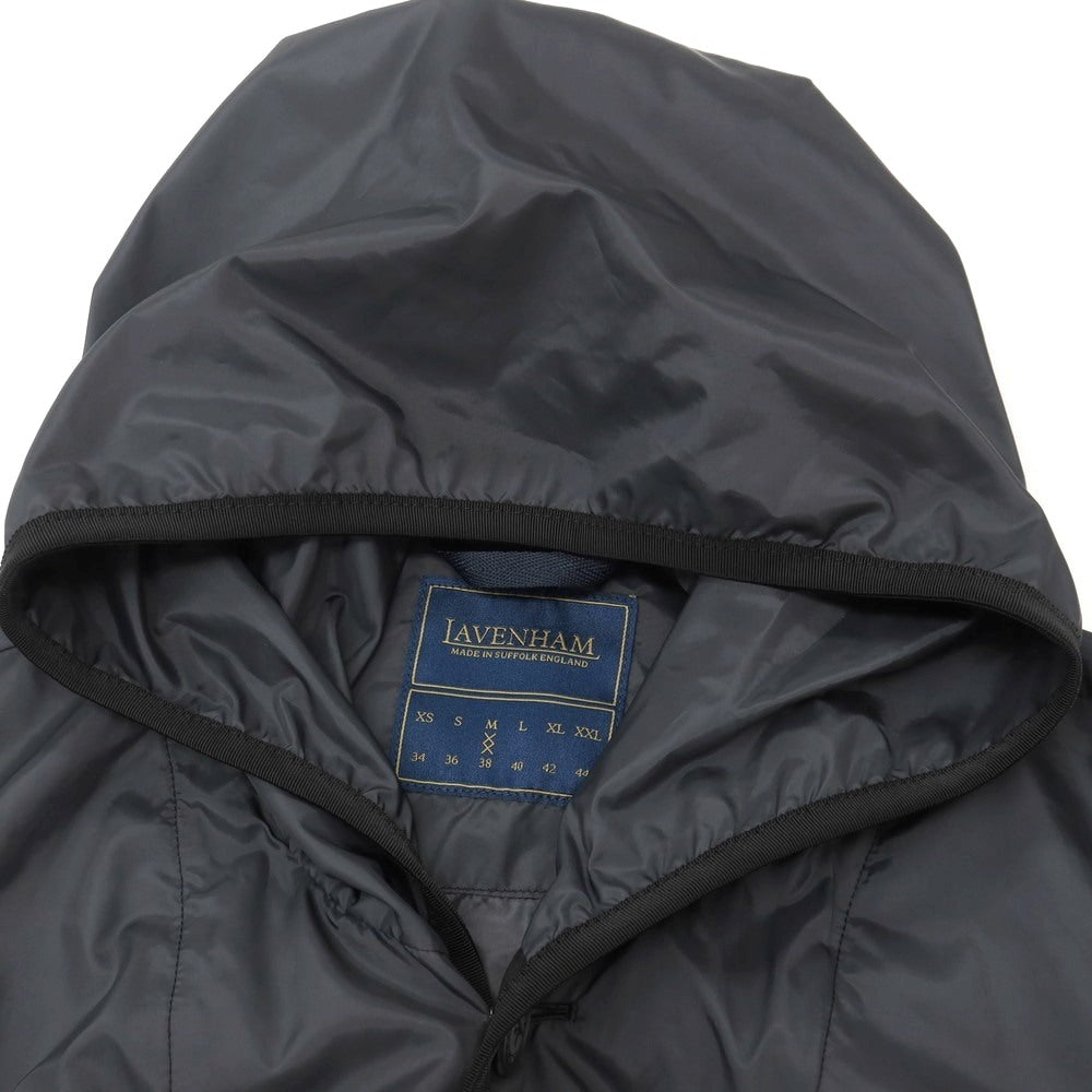 【中古】ラベンハム LAVENHAM ポリエステル フーデッドコート ダークグレイッシュネイビー【サイズ38】【 状態ランクB 】【 メンズ 】