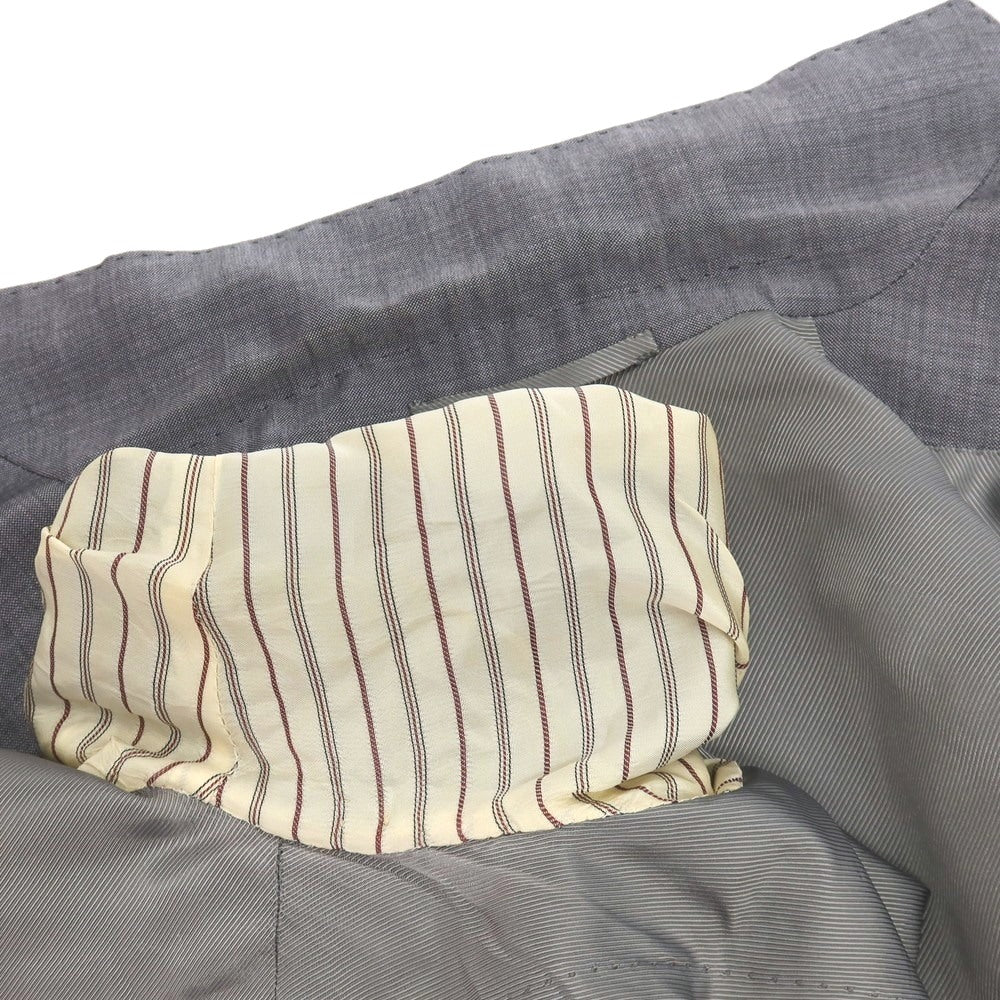【中古】スティレ ラティーノ STILE LATINO モヘヤウール 3つボタンスーツ グレー【サイズ46 DROP,8R】【 状態ランクD 】【 メンズ 】