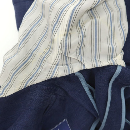 【中古】ベルベスト Belvest BEAMS F別注 リネンウールシルク ヘリンボーン 3B テーラードジャケット ライトネイビー【サイズ46】【 状態ランクD 】【 メンズ 】