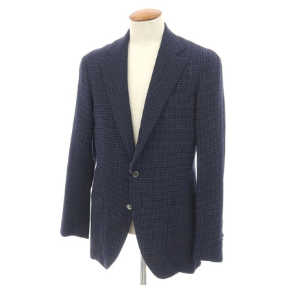 【中古】シアージュ ラッフィナータ Sillage Raffinata ウールポリウレタン 3B テーラードジャケット ネイビー【サイズ表記なし（M位）】【 状態ランクB 】【 メンズ 】