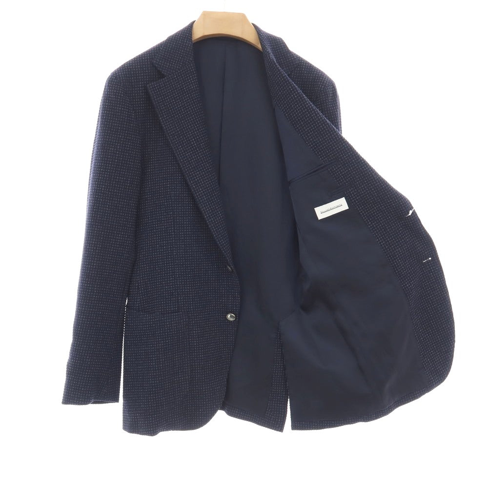 【中古】シアージュ ラッフィナータ Sillage Raffinata ウールポリウレタン 3B テーラードジャケット ネイビー【サイズ表記なし（M位）】【 状態ランクB 】【 メンズ 】