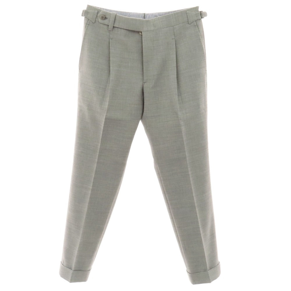 【中古】イガラシトラウザーズ 五十嵐 IGARASHI TROUSERS ストレッチ ポリエステル系 ドレススラックスパンツ ライトグレー【サイズ表記なし（M位）】【 状態ランクB 】【 メンズ 】