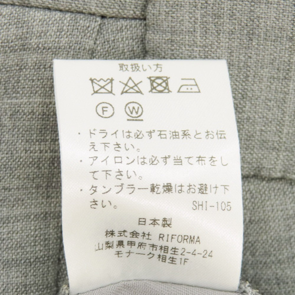 【中古】イガラシトラウザーズ 五十嵐 IGARASHI TROUSERS ストレッチ ポリエステル系 ドレススラックスパンツ ライトグレー【サイズ表記なし（M位）】【 状態ランクB 】【 メンズ 】