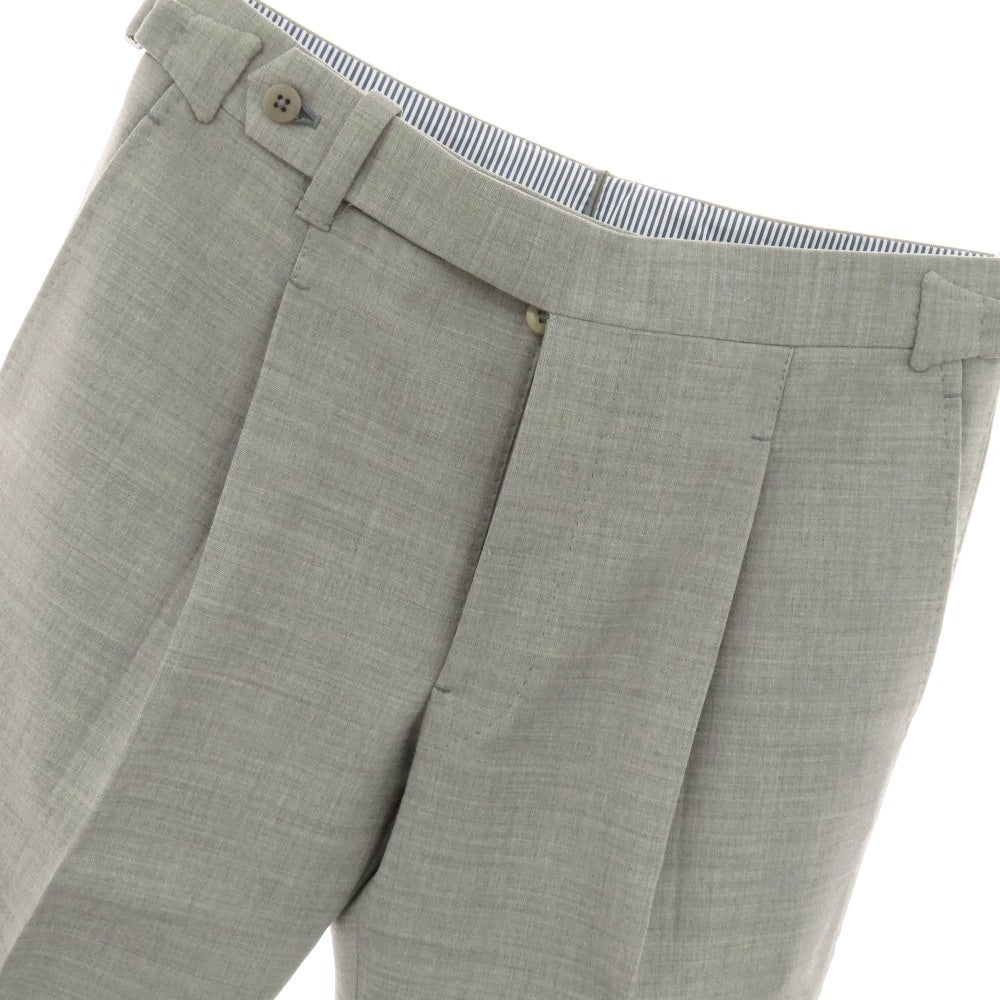 【中古】イガラシトラウザーズ 五十嵐 IGARASHI TROUSERS ストレッチ ポリエステル系 ドレススラックスパンツ ライトグレー【サイズ表記なし（M位）】【 状態ランクB 】【 メンズ 】