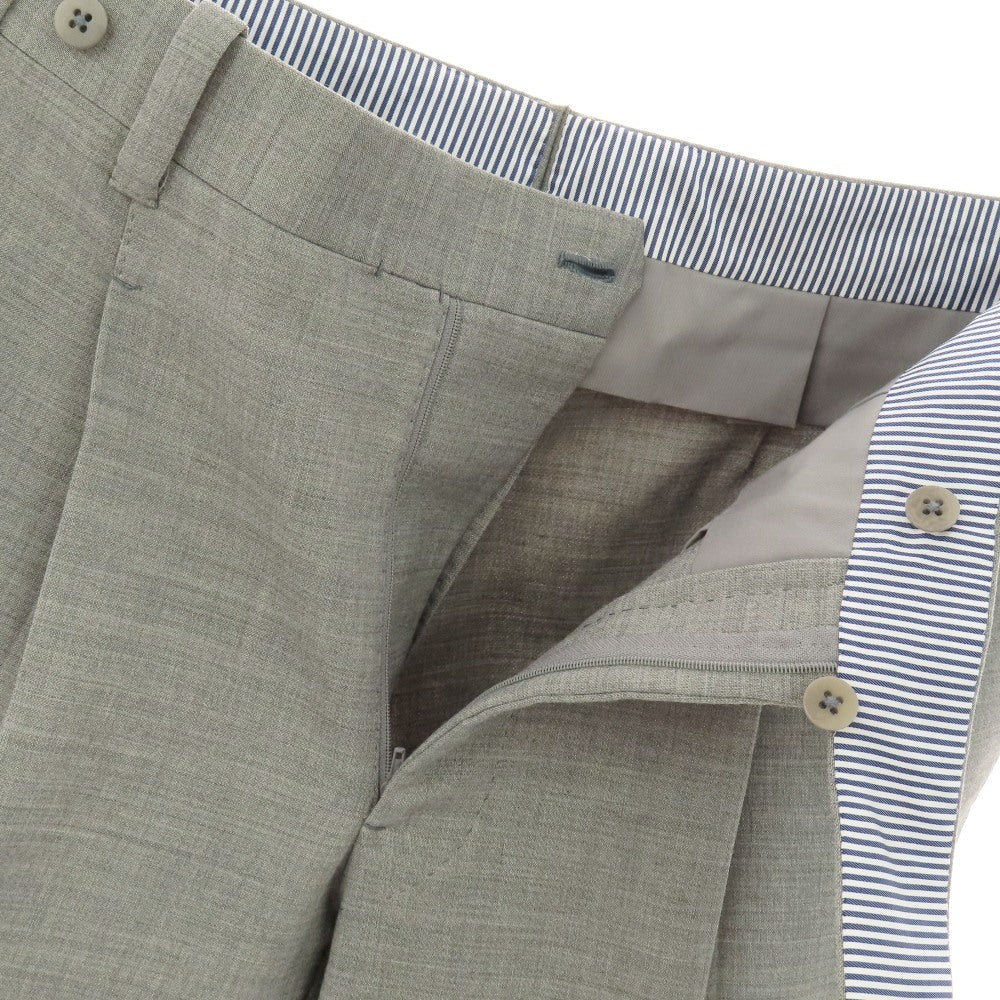 【中古】イガラシトラウザーズ 五十嵐 IGARASHI TROUSERS ストレッチ ポリエステル系 ドレススラックスパンツ ライトグレー【サイズ表記なし（M位）】【 状態ランクB 】【 メンズ 】