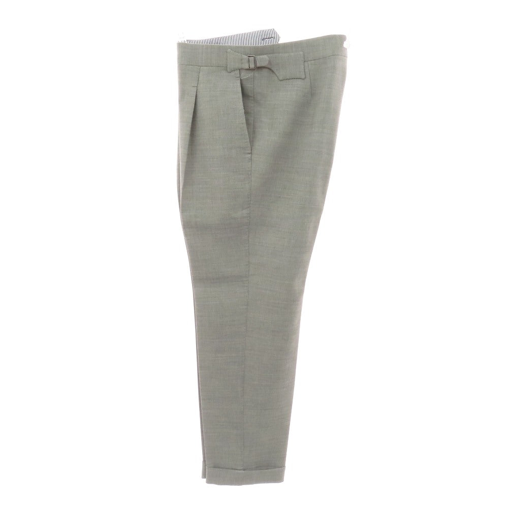 【中古】イガラシトラウザーズ 五十嵐 IGARASHI TROUSERS ストレッチ ポリエステル系 ドレススラックスパンツ ライトグレー【サイズ表記なし（M位）】【 状態ランクB 】【 メンズ 】