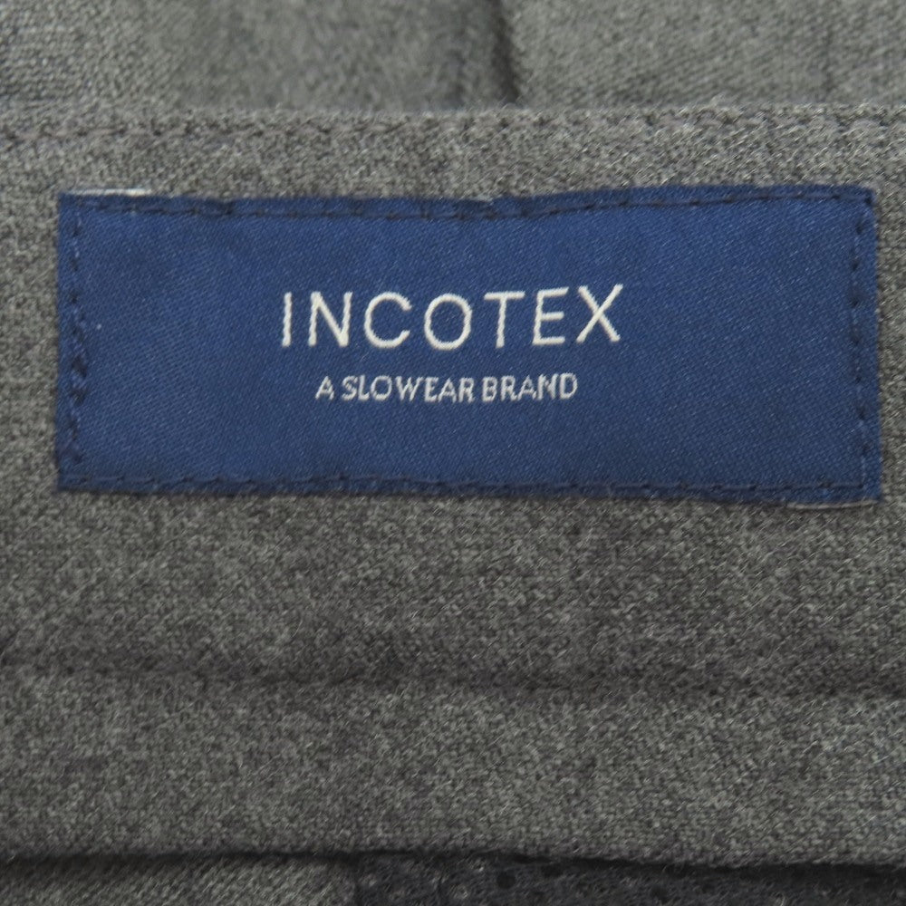 【中古】インコテックス INCOTEX URBAN TRAVELLER ウールポリエステルポリウレタン イージー カジュアルスラックスパンツ グレー【サイズ48】【 状態ランクB 】【 メンズ 】