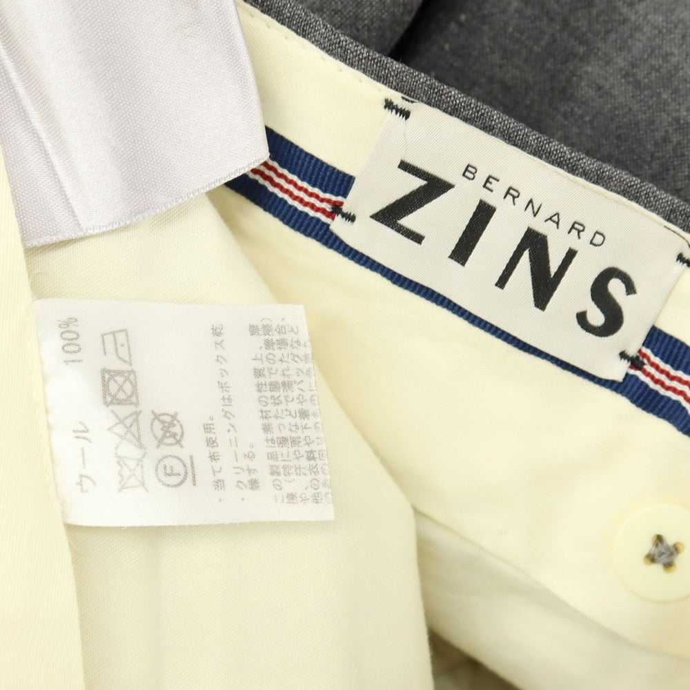 【中古】ベルナール ザンス BERNARD ZINS ウール ドレススラックスパンツ グレー【サイズ42】【 状態ランクC 】【 メンズ 】