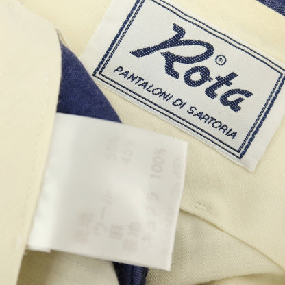 【中古】ロータ ROTA ウールリネン ドレススラックスパンツ ライトネイビー系【サイズ48】【 状態ランクC 】【 メンズ 】