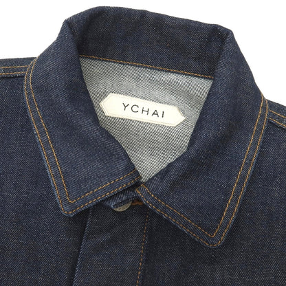 【中古】イカイ YCHAI コットンポリウレタン デニムジャケット ネイビー【サイズ44】【 状態ランクB 】【 メンズ 】