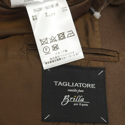 【中古】タリアトーレ TAGLIATORE Brilla per il gusto別注 ウール 2つボタンスーツ ブラウン【サイズ46/7 R】【 状態ランクB 】【 メンズ 】