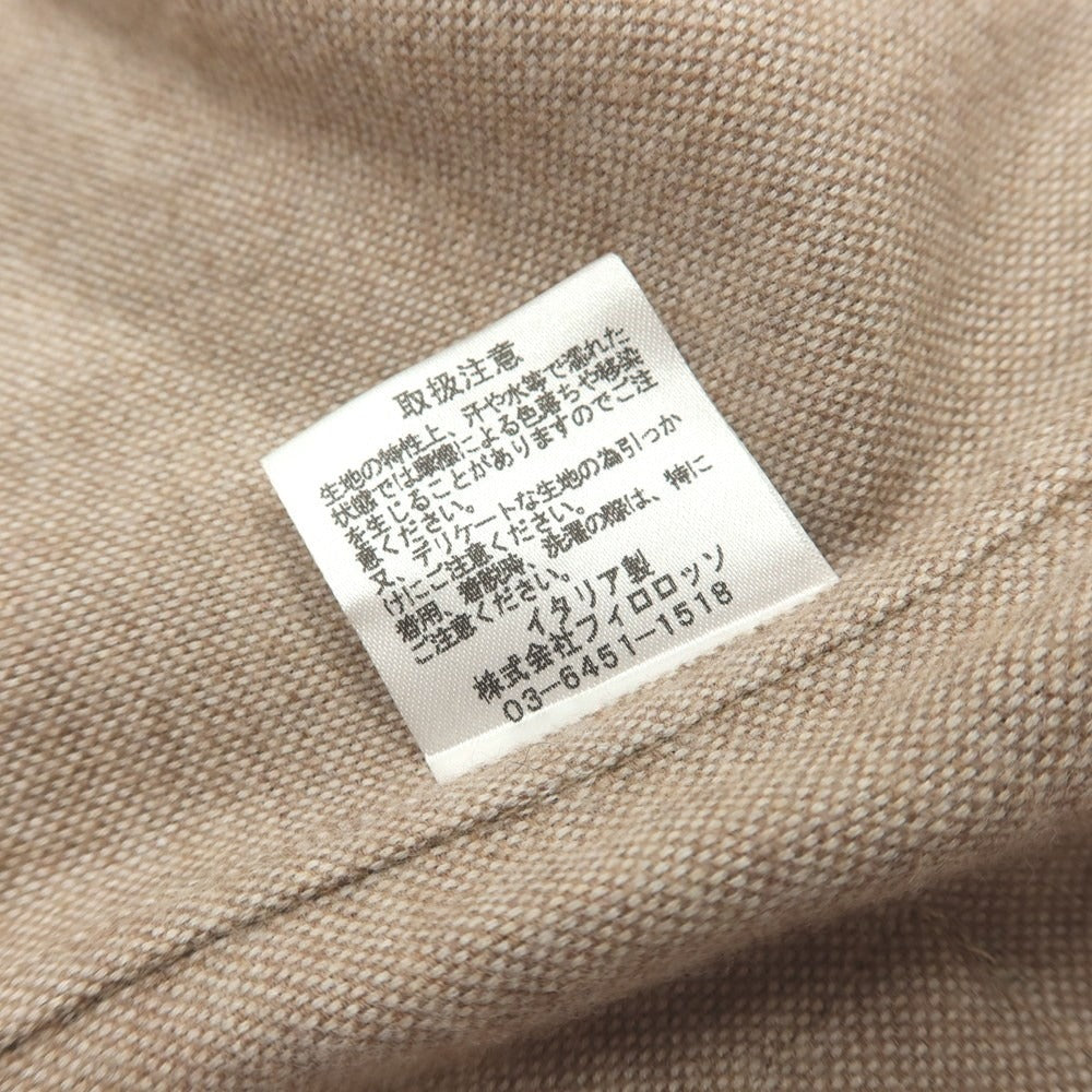 【中古】マリアサンタンジェロ Maria Santangelo コットン オープンカラー カジュアルシャツ ベージュ【サイズ37】【 状態ランクB 】【 メンズ 】