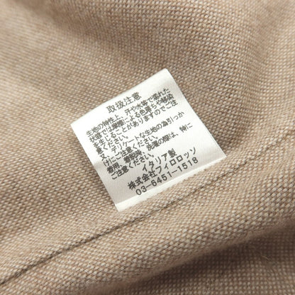 【中古】マリアサンタンジェロ Maria Santangelo コットン オープンカラー カジュアルシャツ ベージュ【サイズ37】【 状態ランクB 】【 メンズ 】