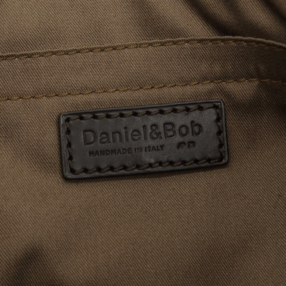【中古】ダニエルアンドボブ Daniel &amp; Bob スエード ナイロン ボディバッグ ブラウンxダークカーキ【 状態ランクA 】【 メンズ 】