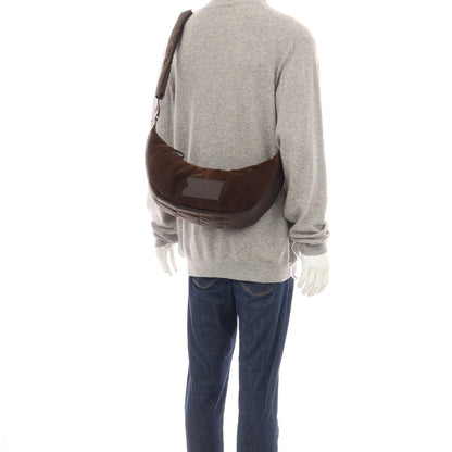 【中古】ダニエルアンドボブ Daniel &amp; Bob スエード ナイロン ボディバッグ ブラウンxダークカーキ【 状態ランクA 】【 メンズ 】