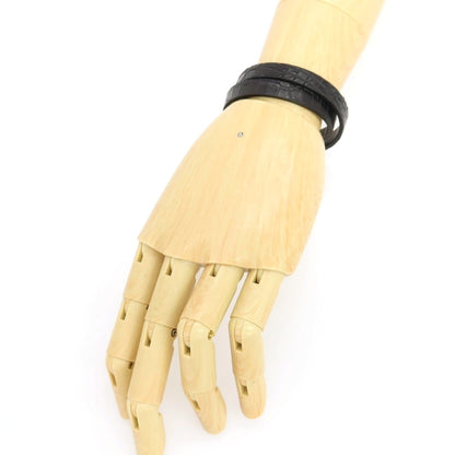 【中古】ザソール THE SOLE クロコダイル レザー ブレスレット ブラック【 状態ランクB 】【 メンズ 】