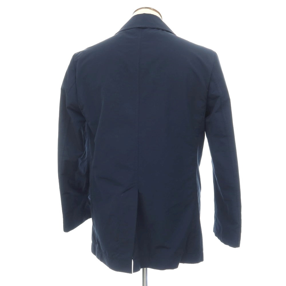 【中古】バルバッティ Barbuti ポリエステルコットン ステンカラーコート ネイビー【サイズ50】【 状態ランクC 】【 メンズ 】